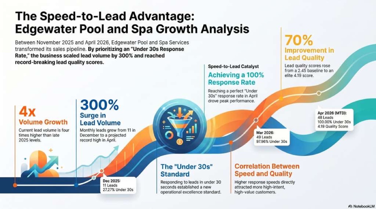 Edgewater Pool and Spa speed-to-lead case study